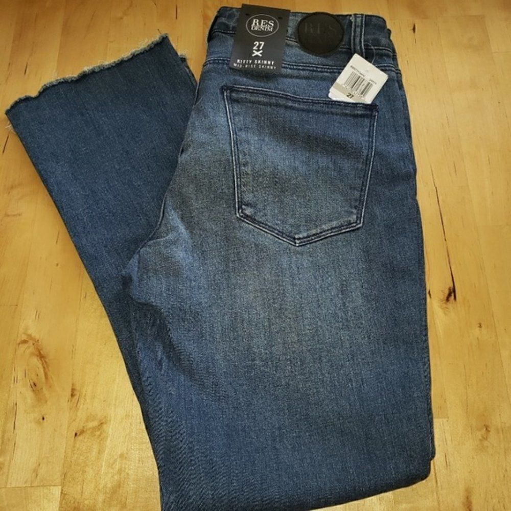 Res Denim kitty frayed hem skinny jean